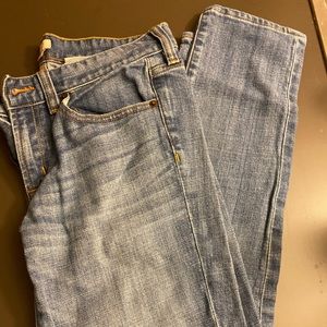JCREW - light wash skinny jeans